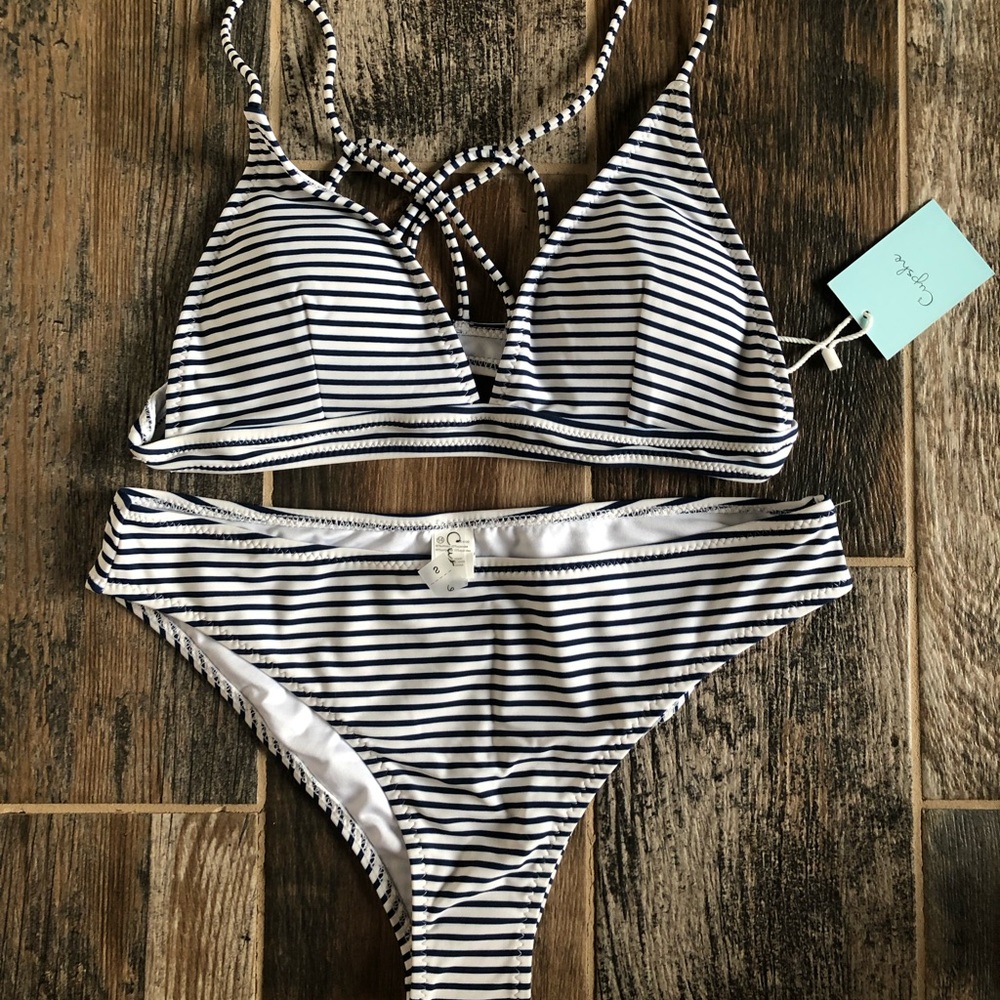 Cupshe Summer Stripe Bikini